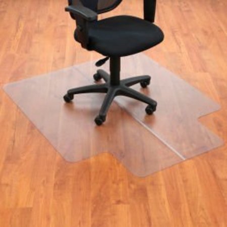 ALECO Interion® Office Chair Mat for Hard Floor - 45"W x 53"L with 25" x 12" Lip - Straight Edge 130227